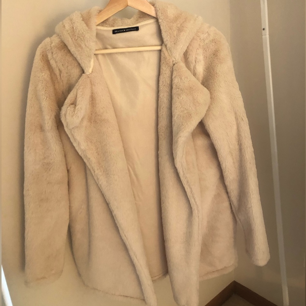 Brandy Melville super soft teddy cardigan